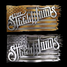 Load image into Gallery viewer, Battle Torn Steel American Flag