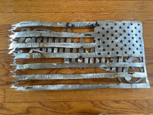 Load image into Gallery viewer, Battle Torn Steel American Flag