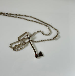 Sterling Silver Axe Necklace