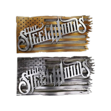 Battle Torn Steel Flag Wall Art