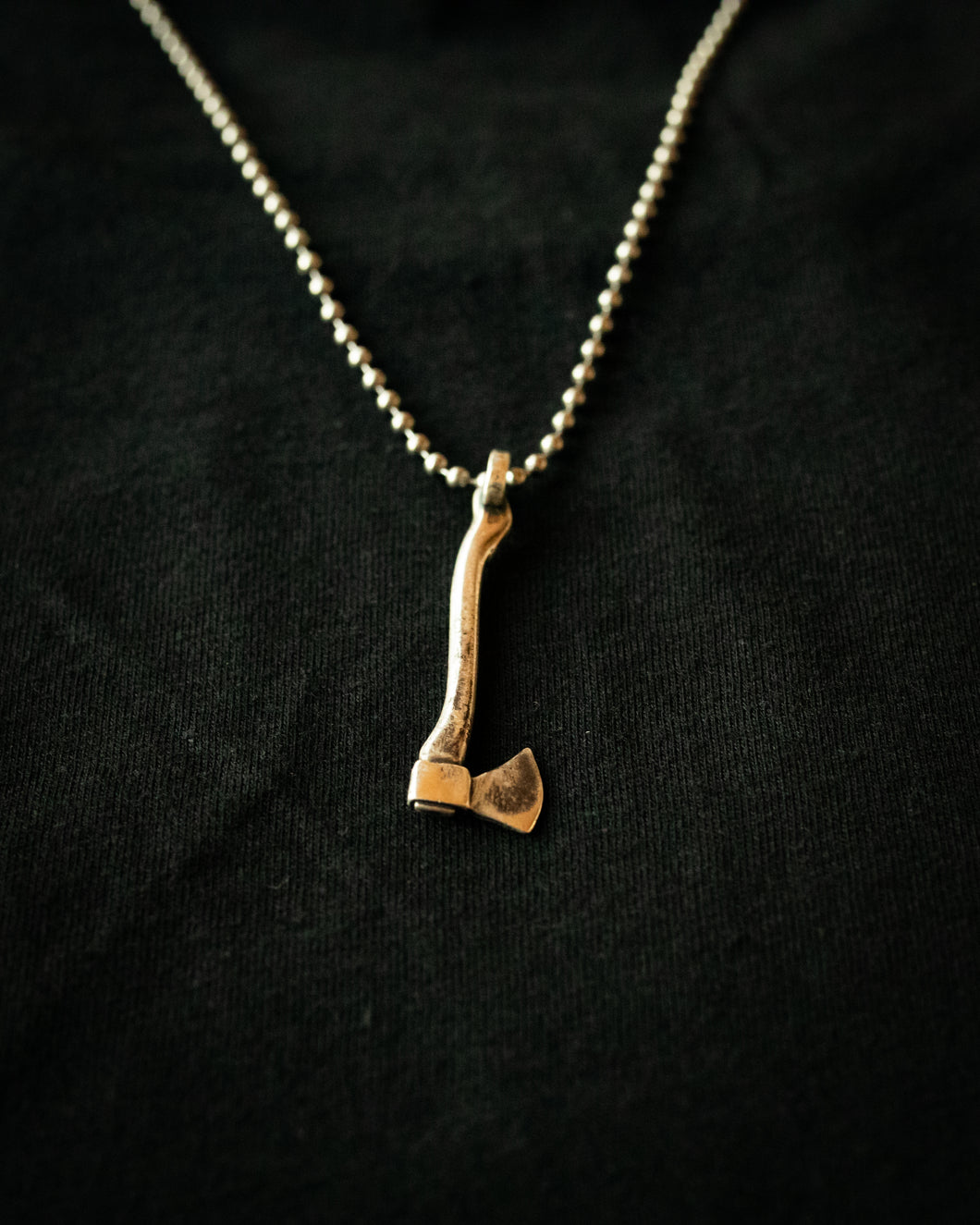 Sterling Silver Axe Necklace