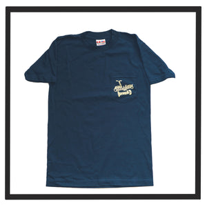 Mowing Lawns Since 1998 Navy Pocket T
