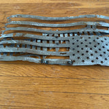 Battle Torn Steel Flag Wall Art