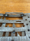 Battle Torn Steel Flag Wall Art